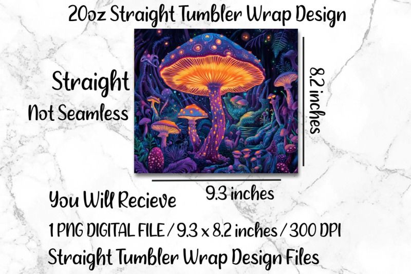 mushroom-tumbler-wrap-20oz-skinny-tumbler-wrap-design