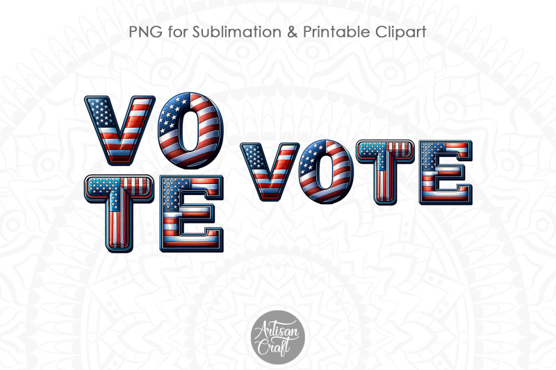 vote-png-american-election-3d-alphabet