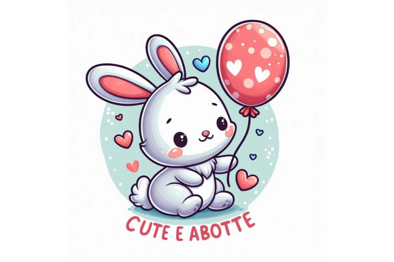 an-adorable-cartoon-rabbit-with-a-balloon