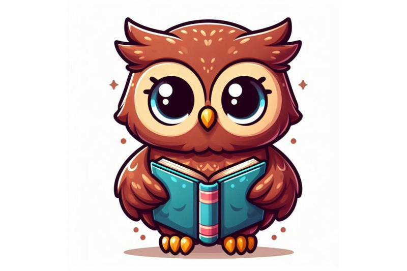 an-adorable-cartoon-owl-with-a-book