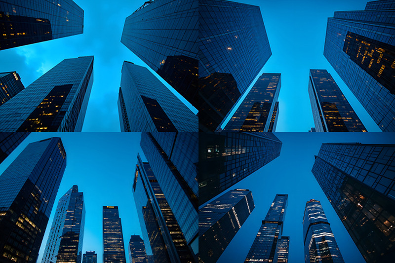 cityscape-view-of-skyscrapers-at-twilight