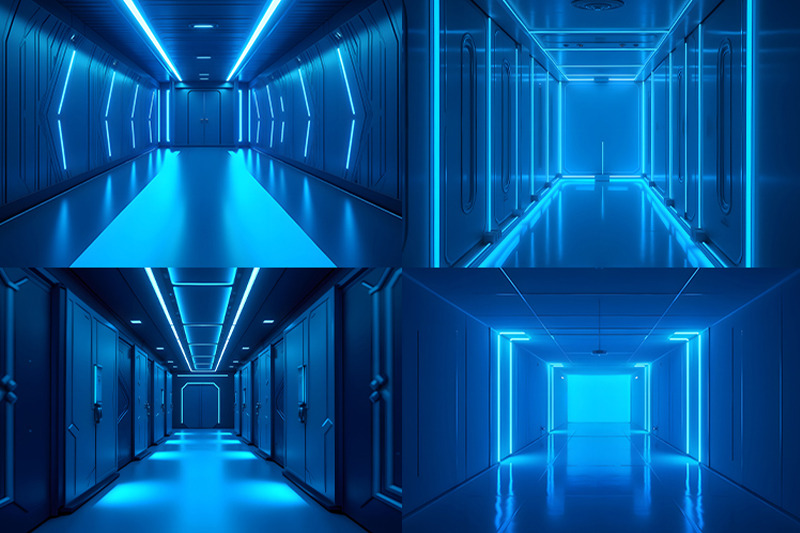 futuristic-hallway-with-blue-neon-lights