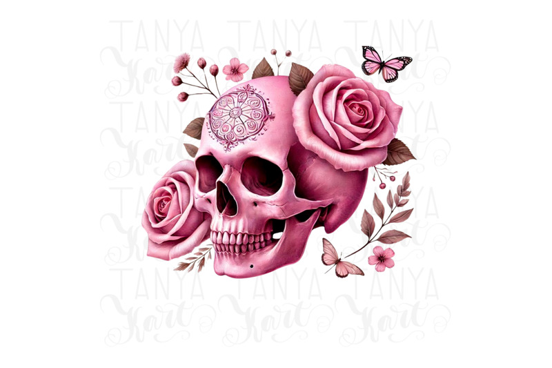 pink-skull-amp-flower-watercolor-png-boho-floral-sublimation-gothic-in