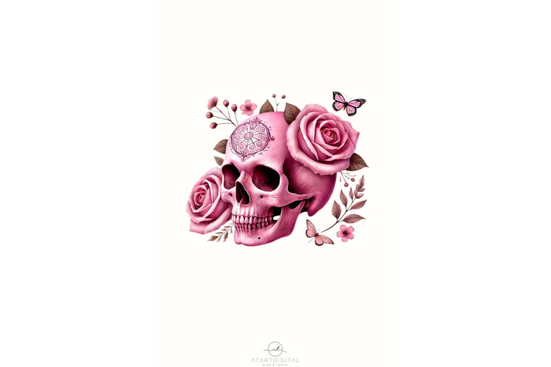 pink-skull-amp-flower-watercolor-png-boho-floral-sublimation-gothic-in