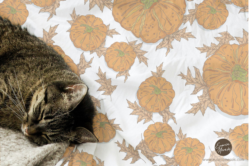 autumn-picnic-seamless-pattern-set