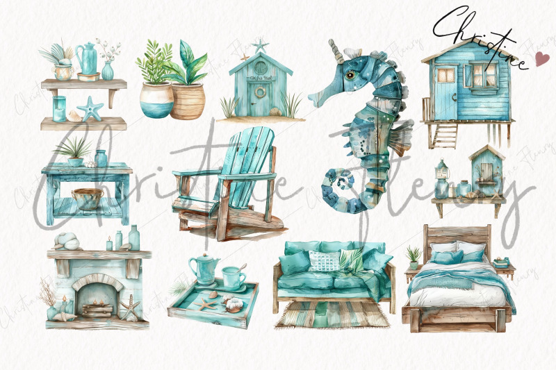 watercolor-coastal-holiday-clipart