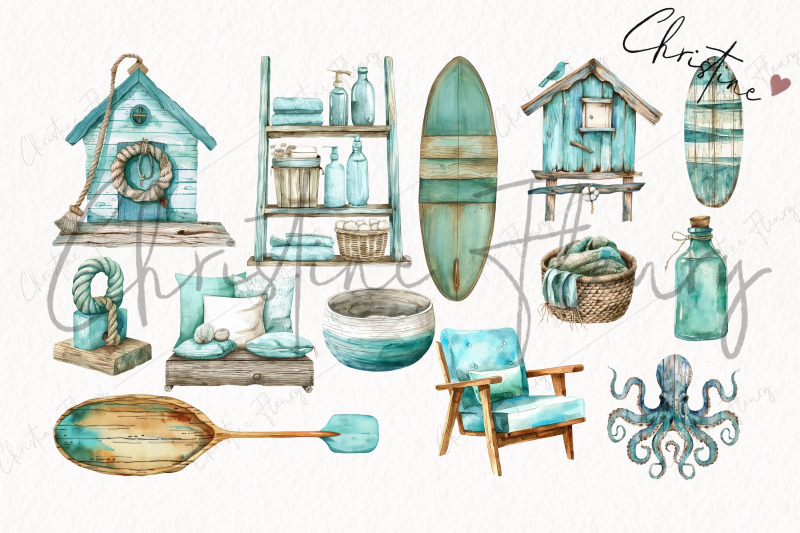 watercolor-coastal-holiday-clipart