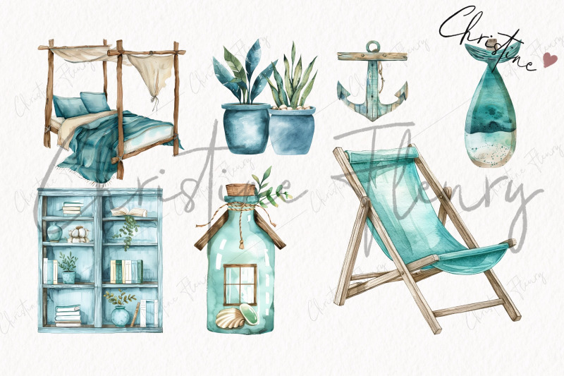 watercolor-coastal-holiday-clipart