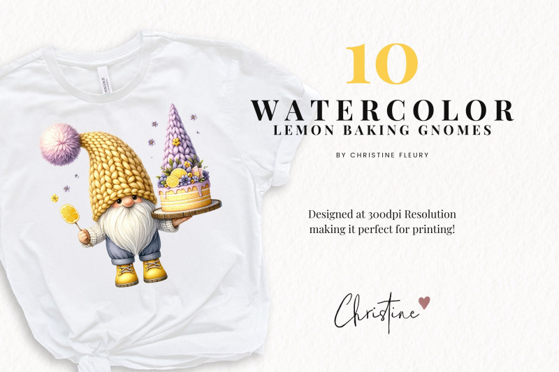 watercolor-lemon-baking-gnomes-clipart