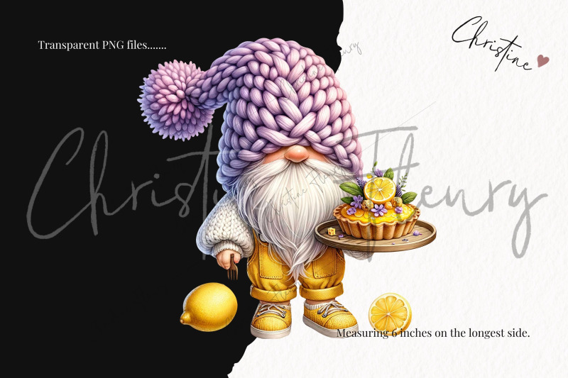 watercolor-lemon-baking-gnomes-clipart