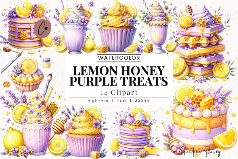 watercolor-lemon-honey-treats-clipart