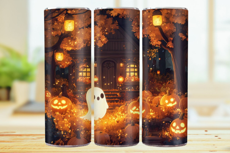 cute-ghost-20oz-skinny-tumbler-wrap-sublimation-design