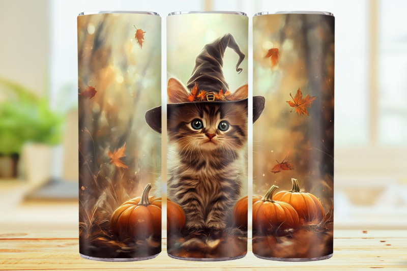 cute-witch-cat-20oz-skinny-tumbler-wrap-sublimation-design