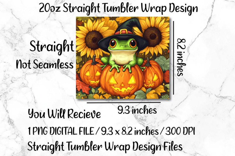 witch-frog-20oz-skinny-tumbler-wrap-sublimation-design