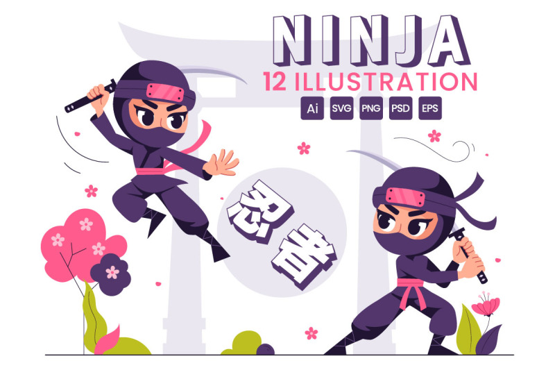 12-ninja-shinobi-illustration