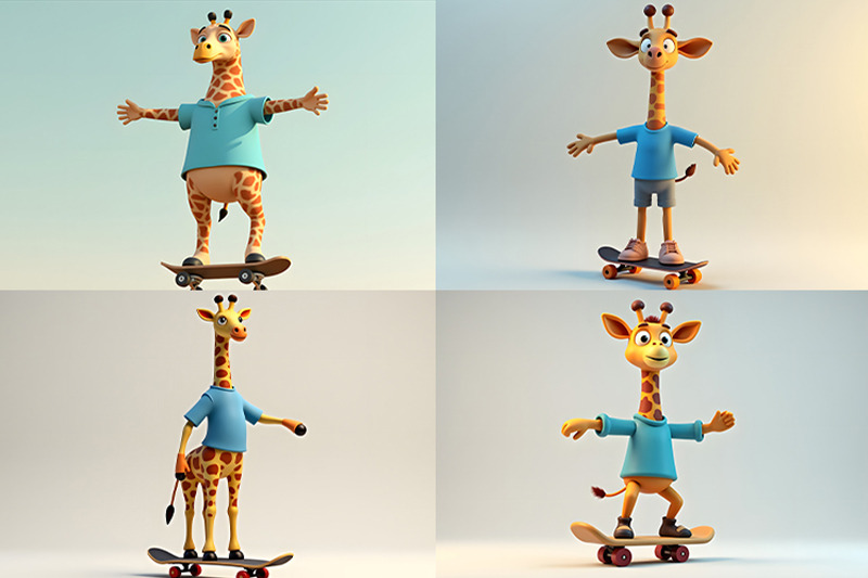 giraffe-on-skateboard