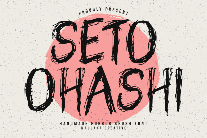 seto-ohashi-handmade-horor-brush-font