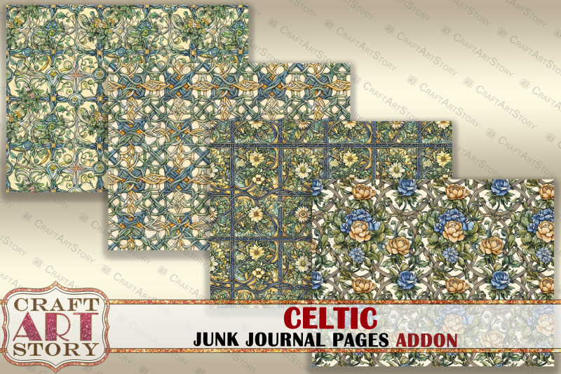 celtic-junk-journal-addon-pages-forest-spirit-fantasy