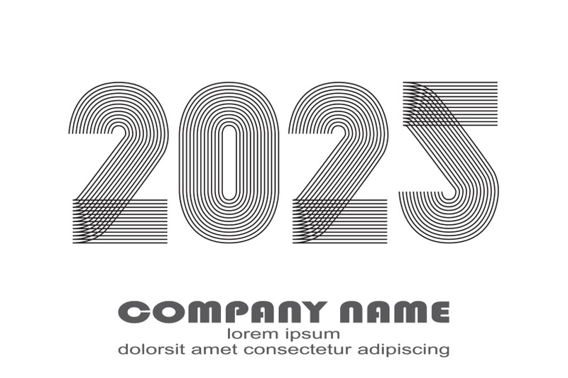 modern-2025-annual-report-isolated-on-white-background-vector-illustra