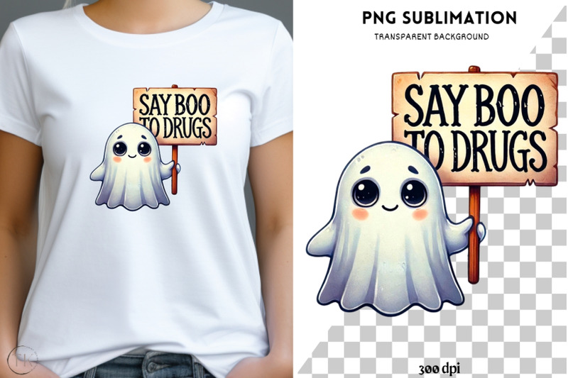 say-boo-to-drugs-funny-halloween-png-sublimation-design