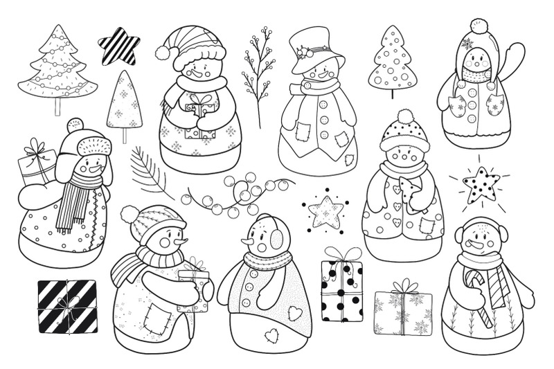 snowman-silhouette-clipart-winter-coloring-page-pdf-christmas-clipar