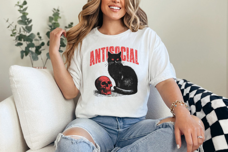 antisocial-cat-png-retro-vintage-t-shirt-graphic-transparent-digital