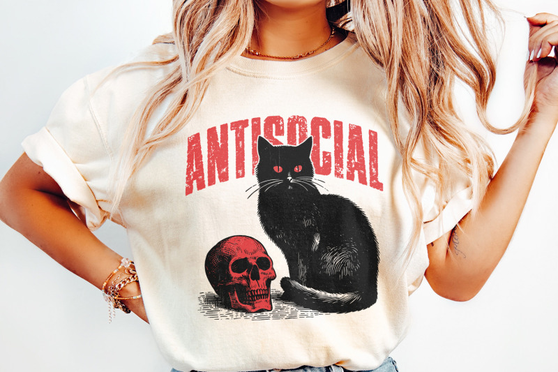 antisocial-cat-png-retro-vintage-t-shirt-graphic-transparent-digital