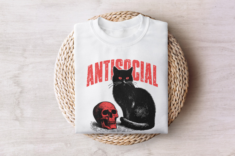 antisocial-cat-png-retro-vintage-t-shirt-graphic-transparent-digital