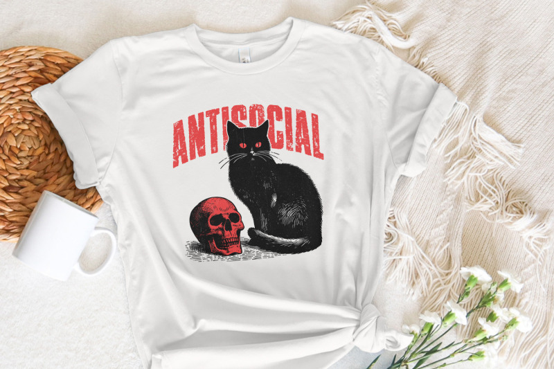 antisocial-cat-png-retro-vintage-t-shirt-graphic-transparent-digital