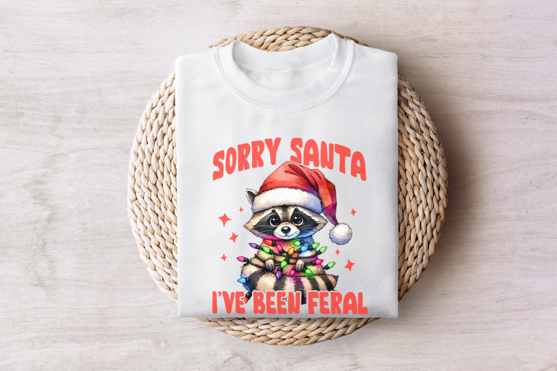 sorry-santa-i-039-ve-been-feral-png-raccoon-christmas-png-retro-christma