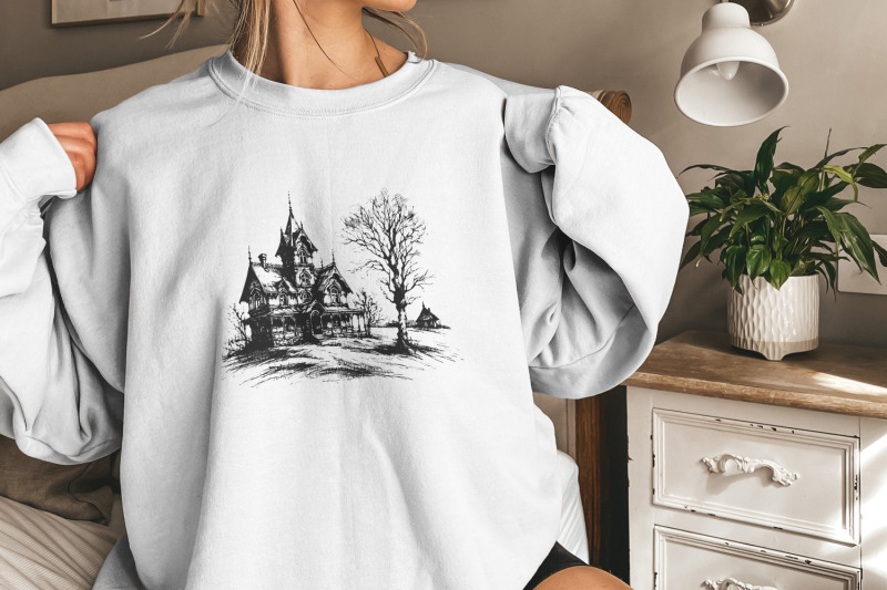 spooky-halloween-house-png-retro-fall-sublimation-haunted-mansion-pn