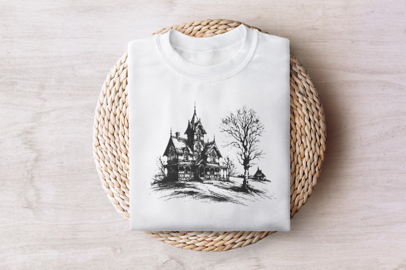 spooky-halloween-house-png-retro-fall-sublimation-haunted-mansion-pn