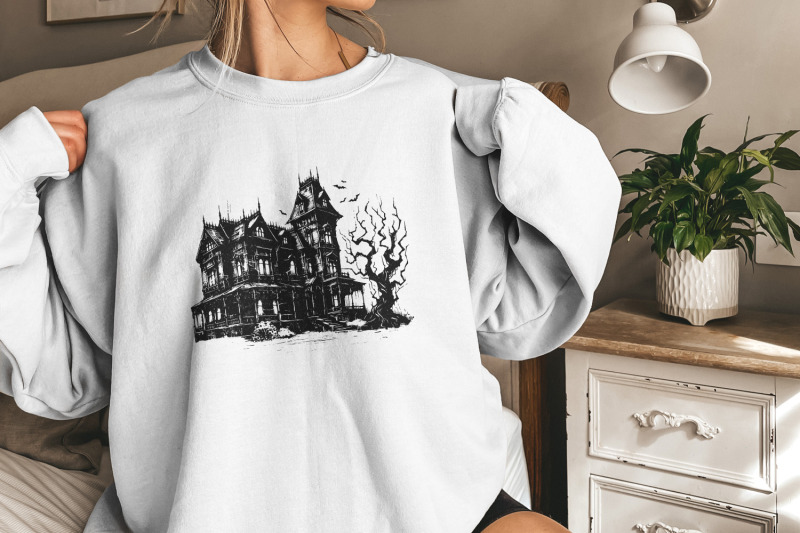 spooky-halloween-haunted-house-png-retro-fall-sublimation-haunted-ma