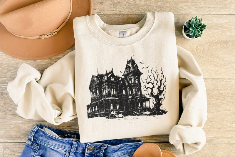 spooky-halloween-haunted-house-png-retro-fall-sublimation-haunted-ma