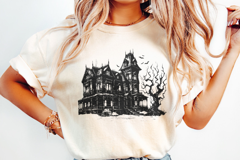 spooky-halloween-haunted-house-png-retro-fall-sublimation-haunted-ma