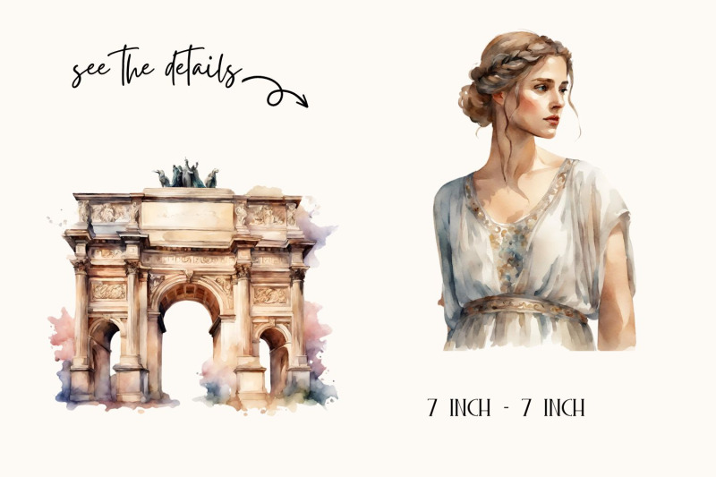 ancient-rome-watercolor-clipart-roman-empire