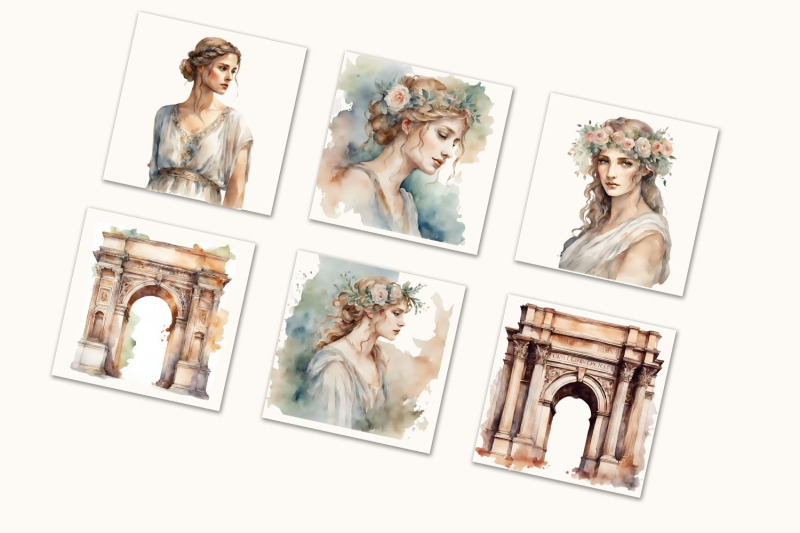 ancient-rome-watercolor-clipart-roman-empire