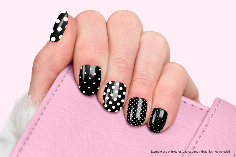 black-and-white-polka-dots