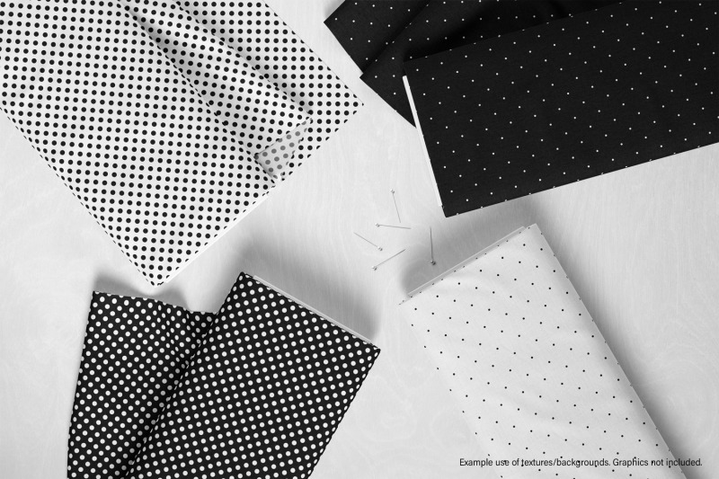 black-and-white-polka-dots