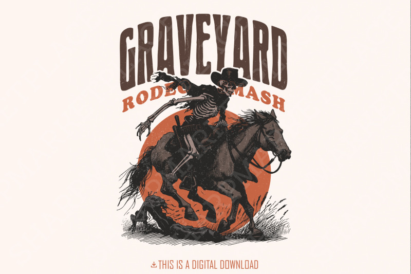 graveyard-rodeo-png-halloween-design-png-retro-halloween-png-hallow