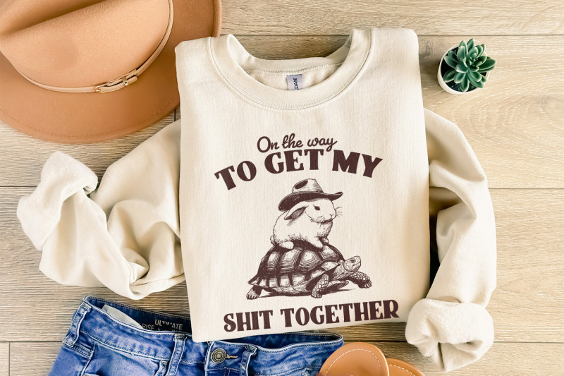 on-my-way-to-get-my-shit-done-png-funny-bunny-shirt-png-funny-png-s