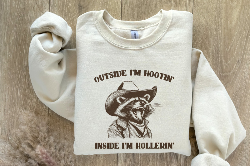 outside-i-039-m-hootin-inside-i-039-m-hollerin-funny-racoon-png-trash-panda