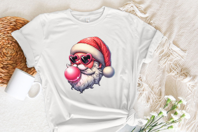 retro-santa-christmas-blowing-bubble-png-vintage-christmas-png-groov