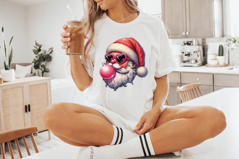 retro-santa-christmas-blowing-bubble-png-vintage-christmas-png-groov