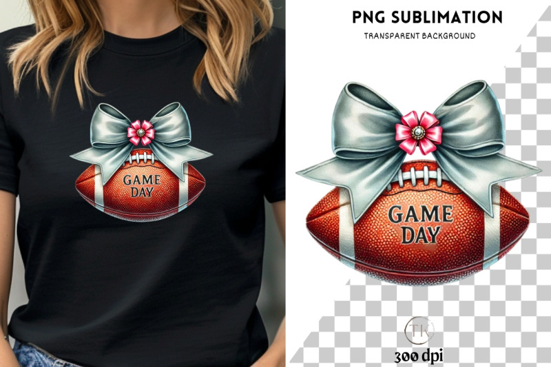 game-day-football-png-season-design-coquette-football-bow-football