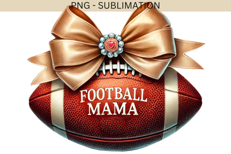 football-mama-bow-png-game-day-vibes-preppy-coquette-football-footb