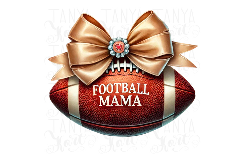 football-mama-bow-png-game-day-vibes-preppy-coquette-football-footb