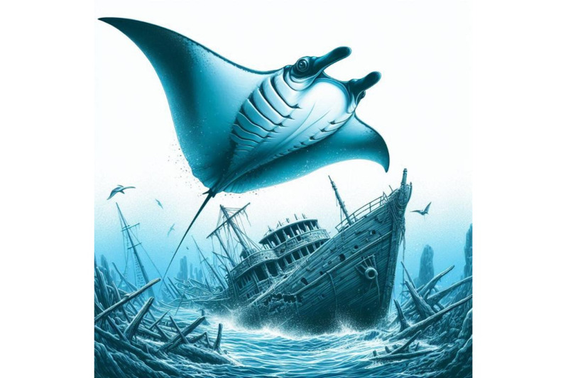 6-majestic-manta-ray-gliding-above-a-sunken-shipwreck