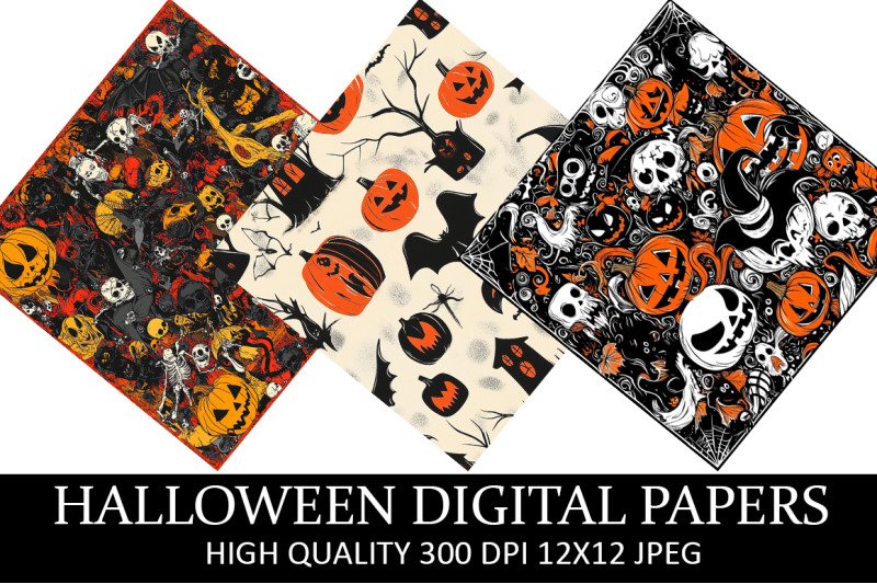 halloween-digital-paper-bundle