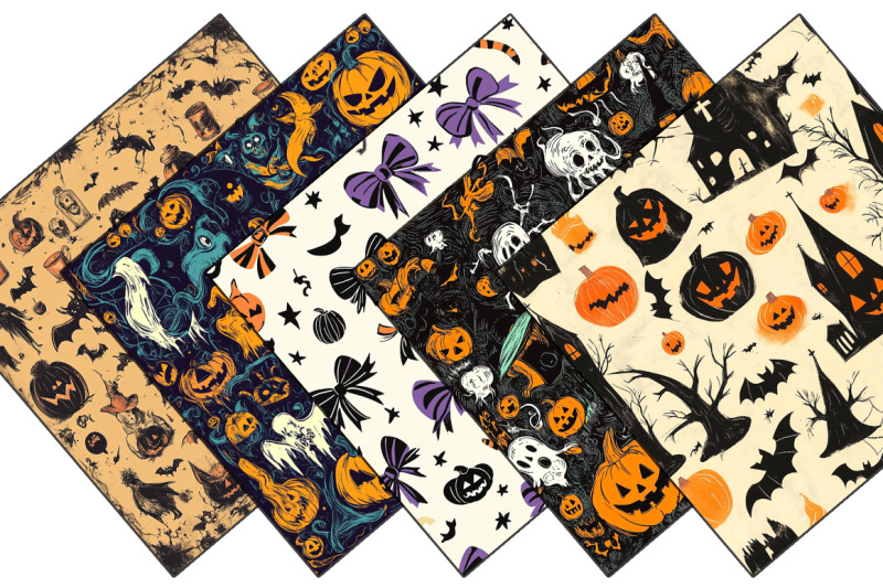 halloween-digital-paper-bundle